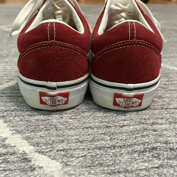 Vans Old Skool Burgundy Shoes Size 7 - Picture 3 of 3